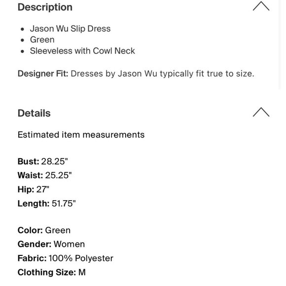 Jason Wu New Authentic Solid Mint Green Tank Satin Formal Long Slip Gown Dress - Picture 4 of 10